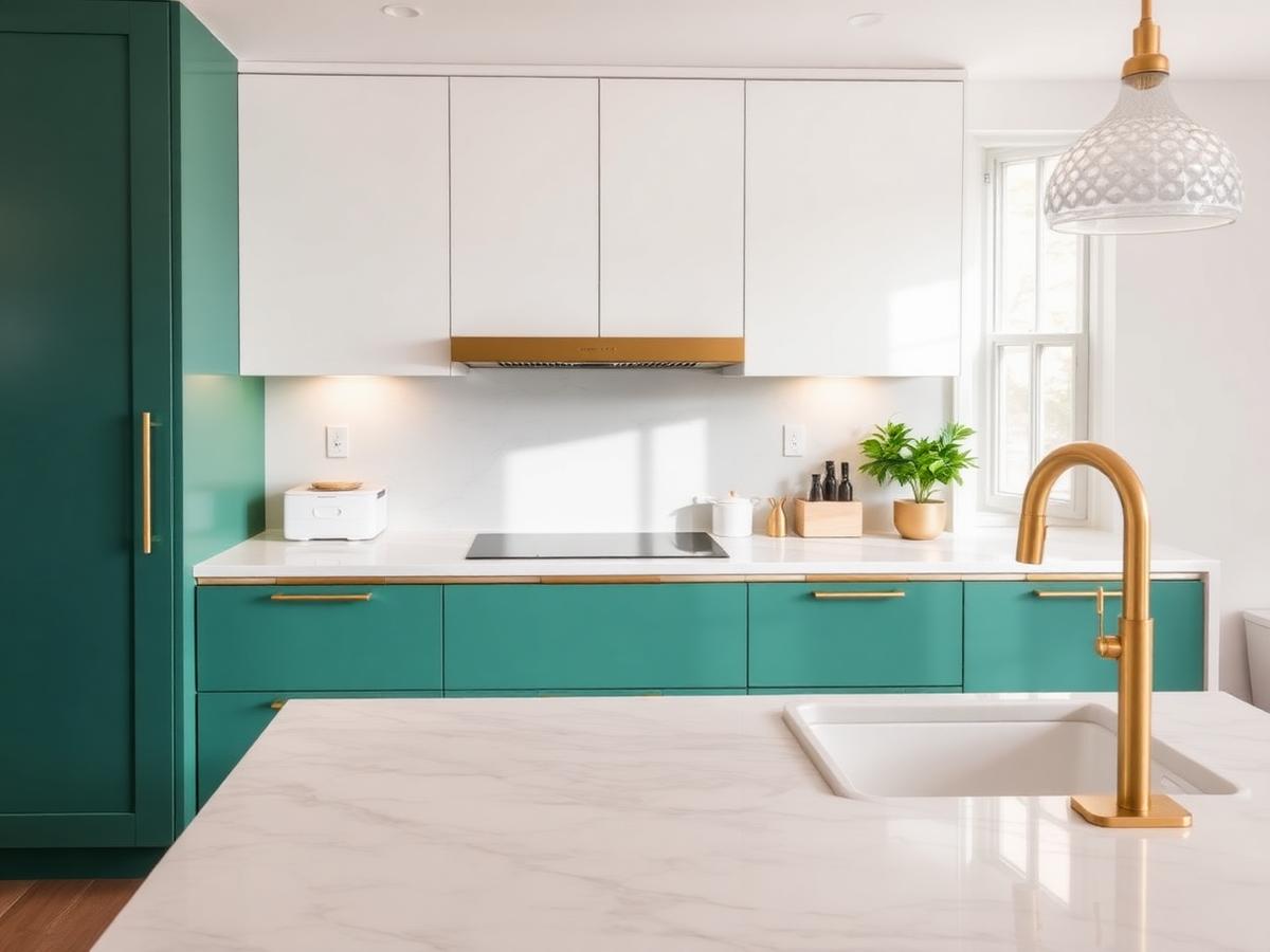 Freshly cleaned kitchen of a managed unit